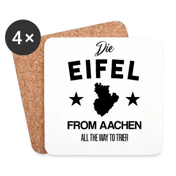 Eifel! - Untersetzer (4er-Set) - Weiß - Vorne