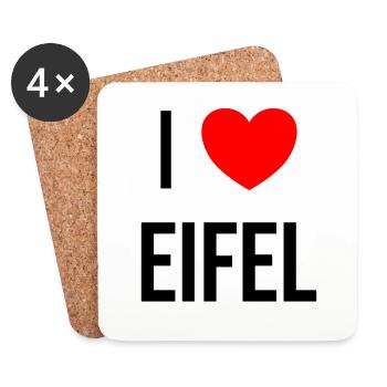 Eifel! - Untersetzer (4er-Set) - Weiß - Vorne