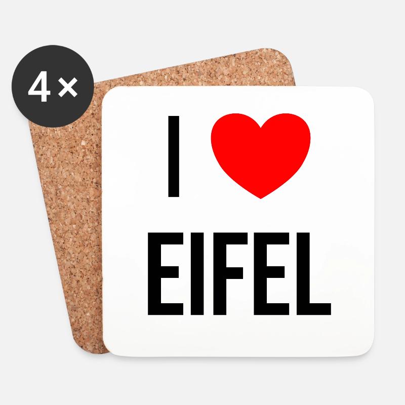 Eifel! - Untersetzer (4er-Set) - Weiß