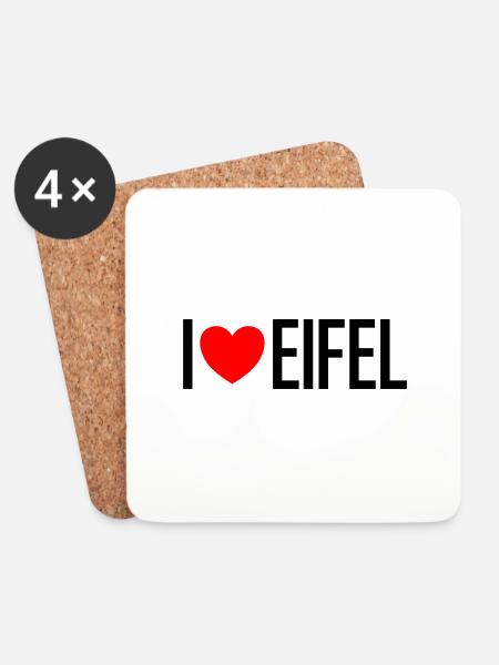Eifel! - Untersetzer (4er-Set) - Weiß