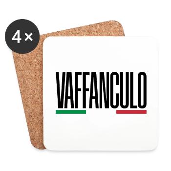 Vaffanculo Funny Italian Saying Italy G - Coasters (set of 4) - white - Front