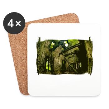 Urban exploration gift for Urbex friends - Coasters (set of 4) - white - Front