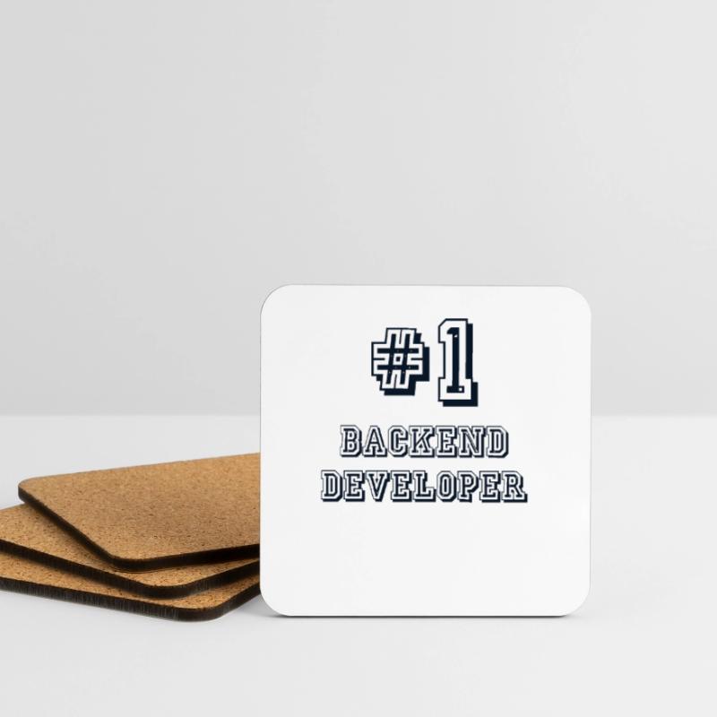 #1 Backend Developer Developer Coder Programmierer Untersetzer (4er-Set)