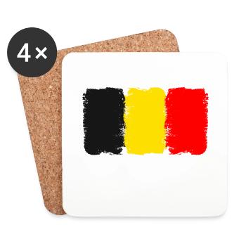Belgium - Coasters (set of 4) - white - Front