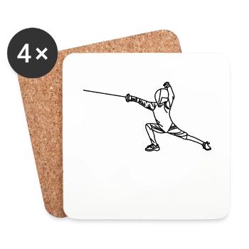 Fencing - Coasters (set of 4) - white - Front