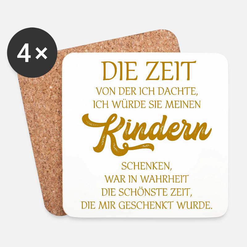 Die Zeit von der ich dachte ich würde sie meinen K - Untersetzer (4er-Set) - Weiß