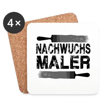 Maler kind - Untersetzer (4er-Set) - Weiß - Vorne