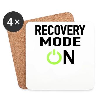 Recovery Mode On - Coasters (set of 4) - white - Front