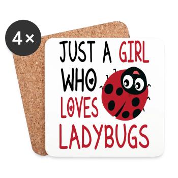 ladybird - Coasters (set of 4) - white - Front