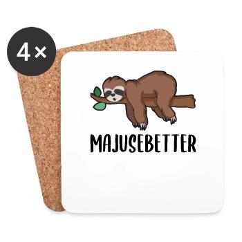 Lustiger Eifel Spruch als eiflerisches Geschenk - Untersetzer (4er-Set) - Weiß - Vorne