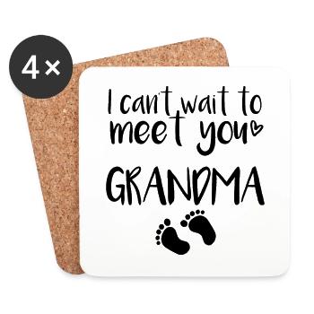 Grandma Baby - Untersetzer (4er-Set) - Weiß - Vorne