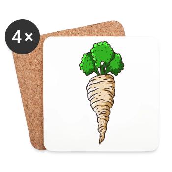 parsnip - Coasters (set of 4) - white - Front