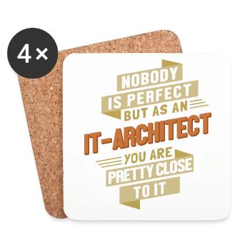 IT-Architect close to Perfect Solution Architect - Coasters (set of 4) - white - Front