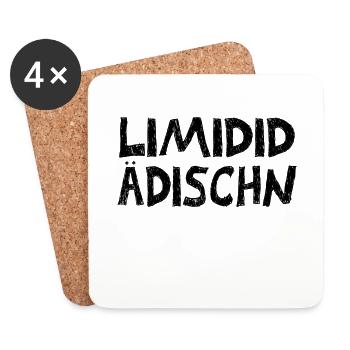 Limidid Ädischn Fränkisch - Untersetzer (4er-Set) - Weiß - Vorne