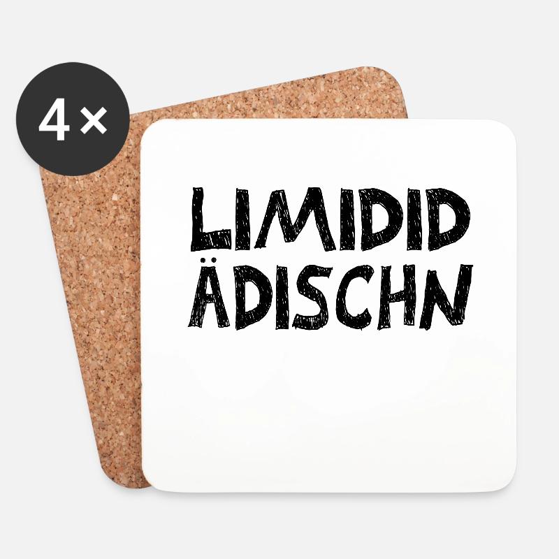 Limidid Ädischn Fränkisch - Untersetzer (4er-Set) - Weiß