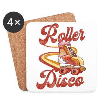 Cool Roller Skating Skate Girl - Untersetzer (4er-Set) - Weiß - Vorne