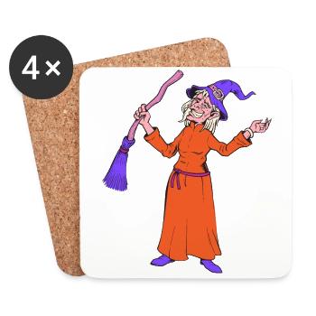 Witch Bsen Funny Witch Fun Halloween Gift - Coasters (set of 4) - white - Front