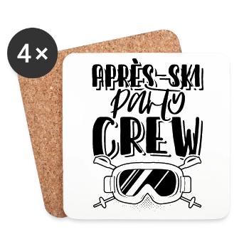 Apres Ski Crew - Coasters (set of 4) - white - Front