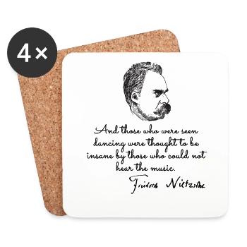 Quotes about nietzsche - Untersetzer (4er-Set) - Weiß - Vorne