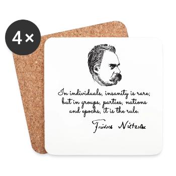 Quotes about nietzsche - Untersetzer (4er-Set) - Weiß - Vorne