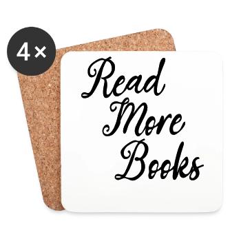 Literature Books Educational Library Books - Coasters (set of 4) - white - Front