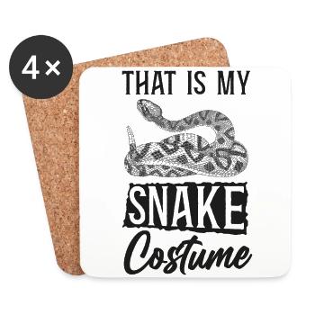 Snake Serpent That Is My Snake - Untersetzer (4er-Set) - Weiß - Vorne