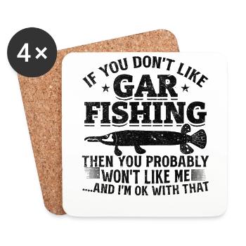 Wenn Sie nicht gerne in Gar Fishing sind, werden - Untersetzer (4er-Set) - Weiß - Vorne