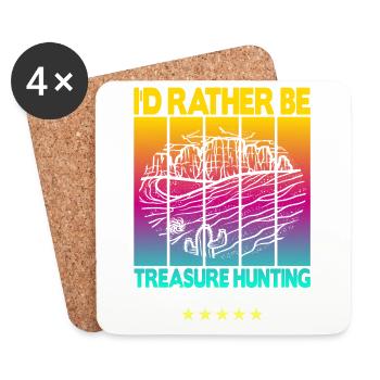 Geocaching Geocacher Saying - Coasters (set of 4) - white - Front