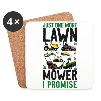 Lawn Mower Mowing Dad Father - Untersetzer (4er-Set) - Weiß - Vorne