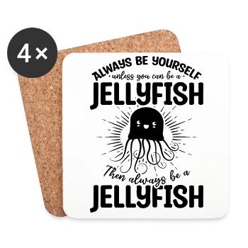 Always be yourself unless you can - Coasters (set of 4) - white - Front