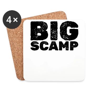 Big Scamp Funny Saying Big Scamp - Coasters (set of 4) - white - Front
