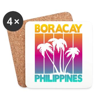 Boracay Philippines - Untersetzer (4er-Set) - Weiß - Vorne