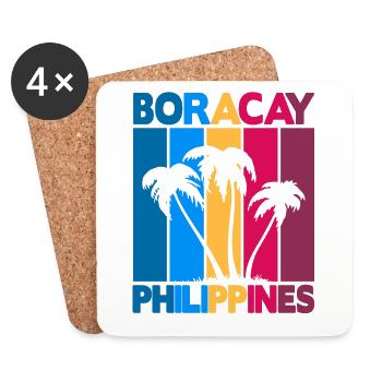 Boracay Philippines - Untersetzer (4er-Set) - Weiß - Vorne