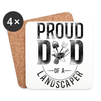 Landscaper Landscaping Landscape - Coasters (set of 4) - white - Front