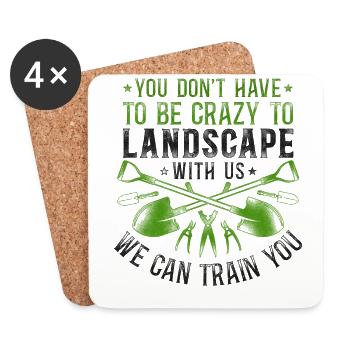 Landscaper Landscaping Landscape - Coasters (set of 4) - white - Front