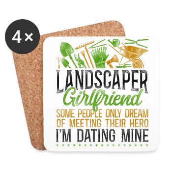 Landscaper Landscaping Landscape - Coasters (set of 4) - white - Front