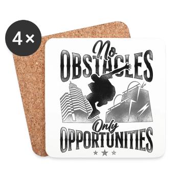 Parkour Free Running Traceur - Coasters (set of 4) - white - Front