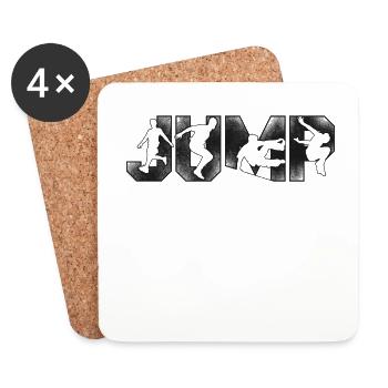 Parkour Free Running Traceur - Coasters (set of 4) - white - Front