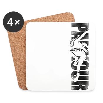 Parkour Free Running Traceur - Coasters (set of 4) - white - Front