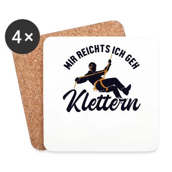 Mir reichts ich geh Klettern Speedklettern - Untersetzer (4er-Set) - Weiß - Vorne