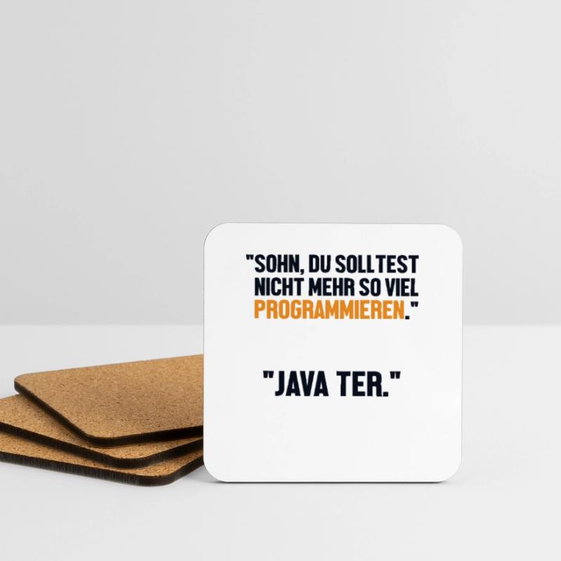 Sohn Programmieren Ja Vater Developer Coder Untersetzer (4er-Set)