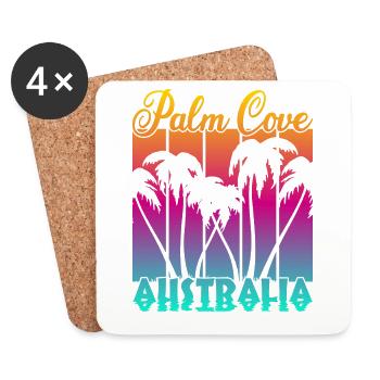 Palm Cove Australia - Untersetzer (4er-Set) - Weiß - Vorne