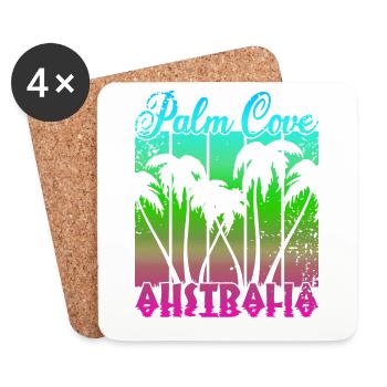 Palm Cove Australia - Untersetzer (4er-Set) - Weiß - Vorne