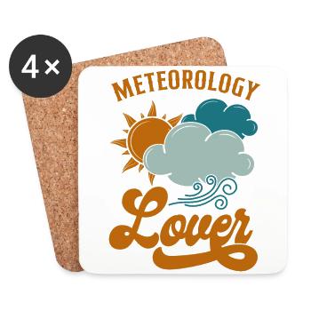 Meteorologist Weather Forecast - Coasters (set of 4) - white - Front