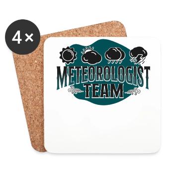 Meteorologist Weather Forecast - Coasters (set of 4) - white - Front