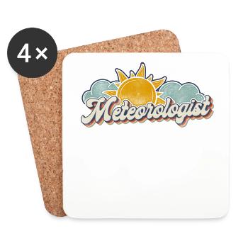 Meteorologist Weather Forecast - Coasters (set of 4) - white - Front