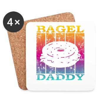 Bagel Daddy - Untersetzer (4er-Set) - Weiß - Vorne