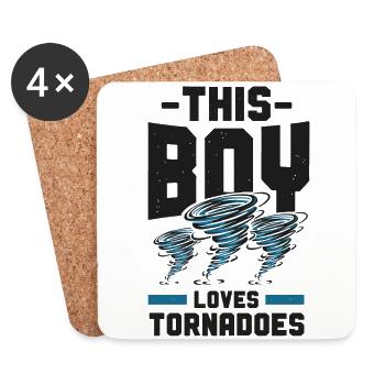 Storm Chaser Hurricane Meteorology - Coasters (set of 4) - white - Front