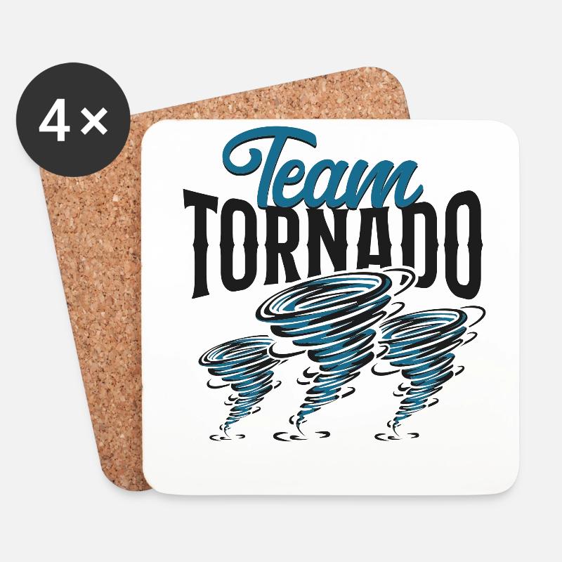Storm Chaser Hurricane Meteorology - Untersetzer (4er-Set) - Weiß