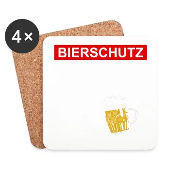Bier Sprüche Festival Après Ski Party Mallorca - Untersetzer (4er-Set) - Weiß - Vorne